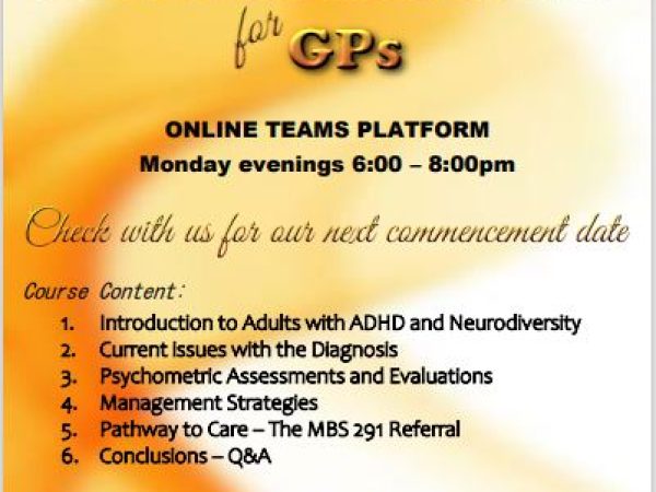 Adult ADHD Masterclass for GPs